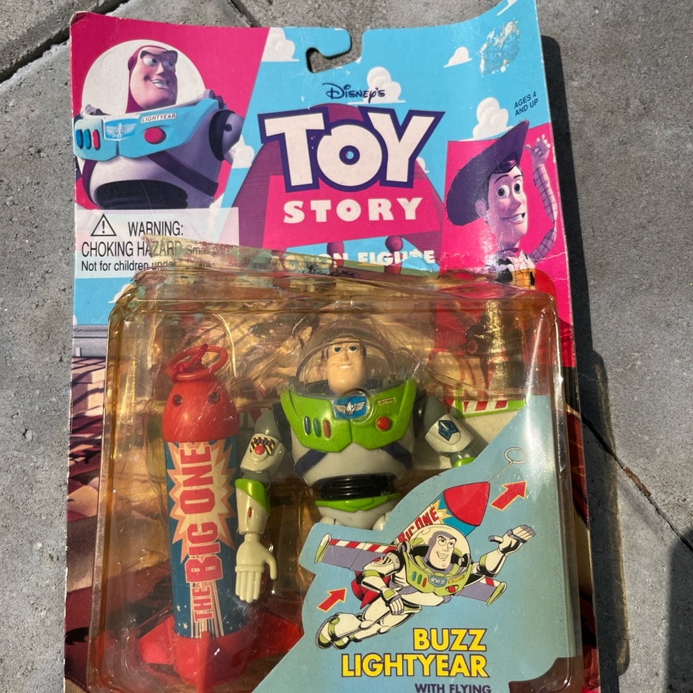 1995 Think Way Disney Pixar Toy Story BUZZ LIGHTYEAR Flying Rocket